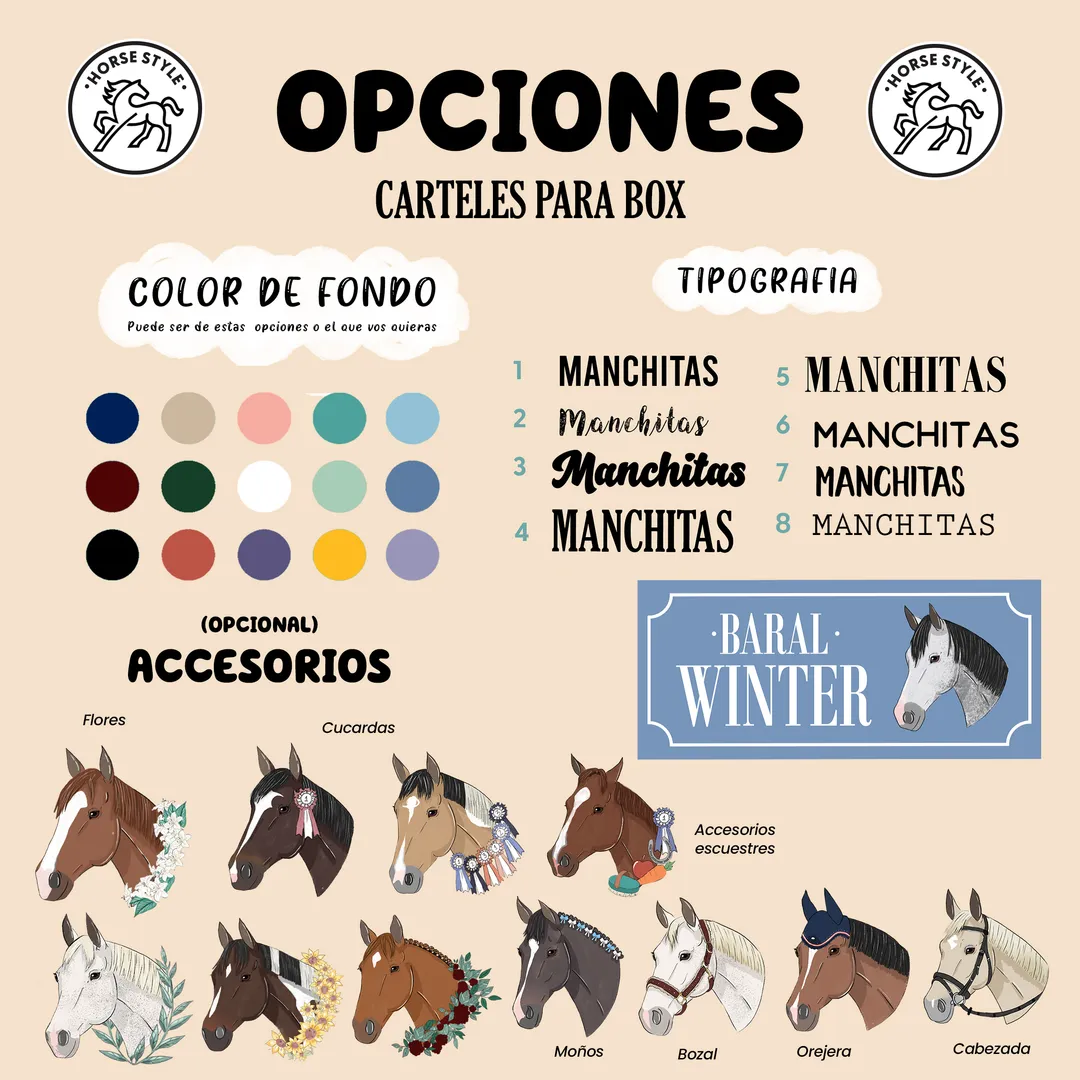 Opciones carteles